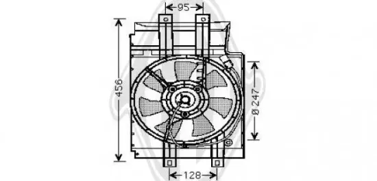 Lüfter, Klimakondensator DIEDERICHS DCL1018 Bild Lüfter, Klimakondensator DIEDERICHS DCL1018