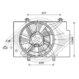 Lüfter, Motorkühlung DIEDERICHS DCL1108