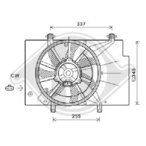 Lüfter, Motorkühlung DIEDERICHS DCL1108 Bild Lüfter, Motorkühlung DIEDERICHS DCL1108