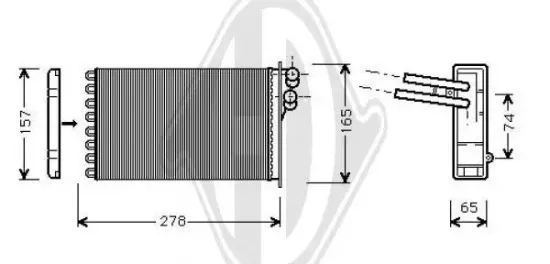 Kühler, Motorkühlung DIEDERICHS DCM3232 Bild Kühler, Motorkühlung DIEDERICHS DCM3232
