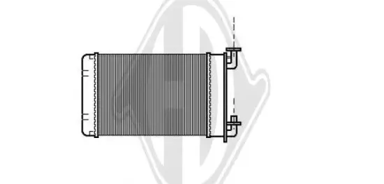 Wärmetauscher, Innenraumheizung DIEDERICHS DCM1025 Bild Wärmetauscher, Innenraumheizung DIEDERICHS DCM1025