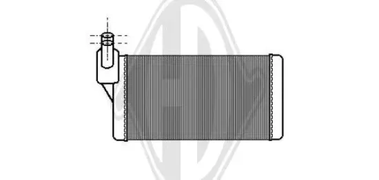 Wärmetauscher, Innenraumheizung DIEDERICHS DCM1243 Bild Wärmetauscher, Innenraumheizung DIEDERICHS DCM1243