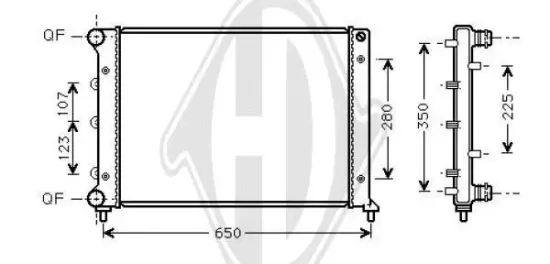 Kühler, Motorkühlung DIEDERICHS DCM3378 Bild Kühler, Motorkühlung DIEDERICHS DCM3378