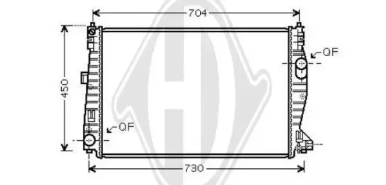 Kühler, Motorkühlung DIEDERICHS DCM3382 Bild Kühler, Motorkühlung DIEDERICHS DCM3382