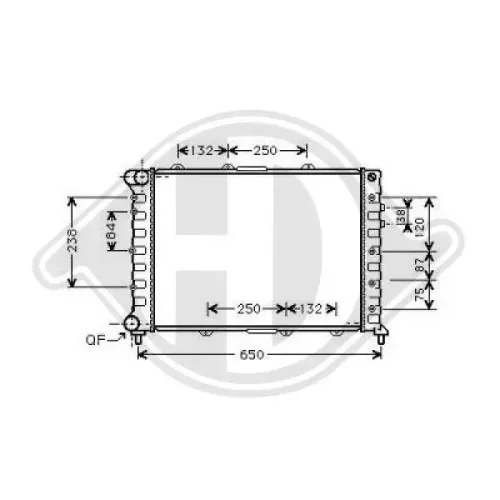 Kühler, Motorkühlung DIEDERICHS DCM1359 Bild Kühler, Motorkühlung DIEDERICHS DCM1359