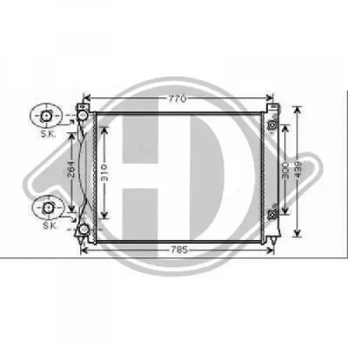 Kühler, Motorkühlung DIEDERICHS DCM1480 Bild Kühler, Motorkühlung DIEDERICHS DCM1480