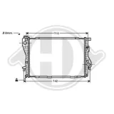 Kühler, Motorkühlung DIEDERICHS DCM1548