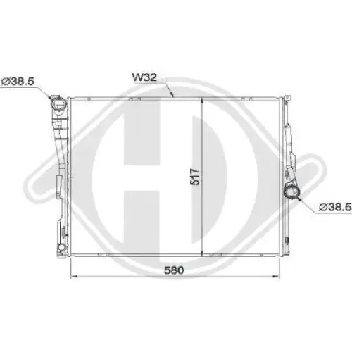 Kühler, Motorkühlung DIEDERICHS DCM1571 Bild Kühler, Motorkühlung DIEDERICHS DCM1571