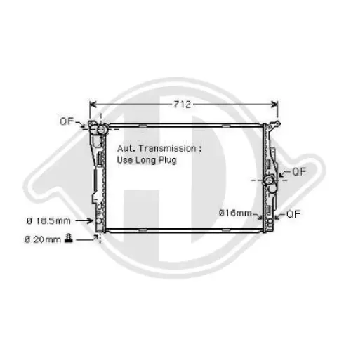 Kühler, Motorkühlung DIEDERICHS DCM1577 Bild Kühler, Motorkühlung DIEDERICHS DCM1577