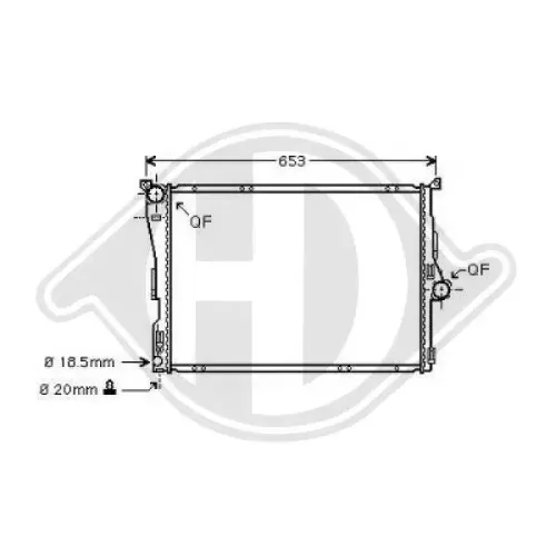 Kühler, Motorkühlung DIEDERICHS DCM3470 Bild Kühler, Motorkühlung DIEDERICHS DCM3470