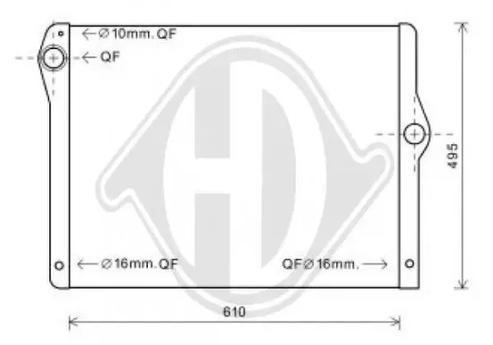 Kühler, Motorkühlung DIEDERICHS DCM3515 Bild Kühler, Motorkühlung DIEDERICHS DCM3515