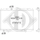 Kühler, Motorkühlung DIEDERICHS DCM1827