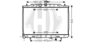 Kühler, Motorkühlung DIEDERICHS DCM1864