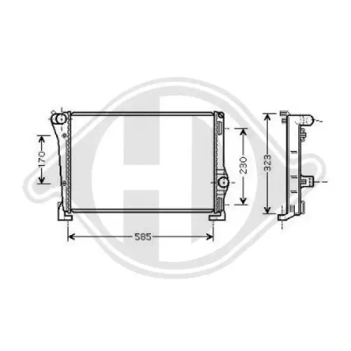 Kühler, Motorkühlung DIEDERICHS DCM3732 Bild Kühler, Motorkühlung DIEDERICHS DCM3732