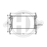 Kühler, Motorkühlung DIEDERICHS DCM2000