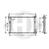 Kühler, Motorkühlung DIEDERICHS DCM3828 Bild Kühler, Motorkühlung DIEDERICHS DCM3828