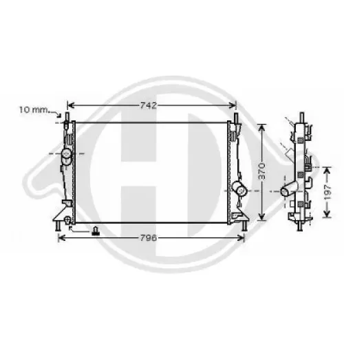 Kühler, Motorkühlung DIEDERICHS DCM2079 Bild Kühler, Motorkühlung DIEDERICHS DCM2079