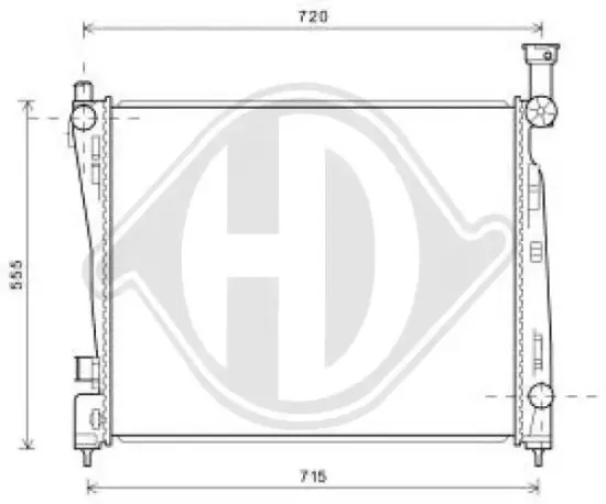 Kühler, Motorkühlung DIEDERICHS DCM2123 Bild Kühler, Motorkühlung DIEDERICHS DCM2123