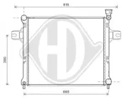 Kühler, Motorkühlung DIEDERICHS DCM2125