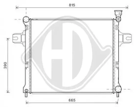 Kühler, Motorkühlung DIEDERICHS DCM2125 Bild Kühler, Motorkühlung DIEDERICHS DCM2125