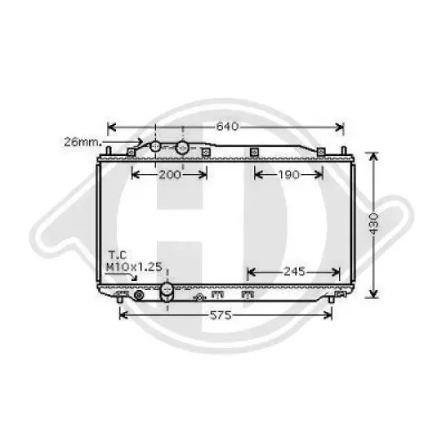Kühler, Motorkühlung DIEDERICHS DCM2181 Bild Kühler, Motorkühlung DIEDERICHS DCM2181