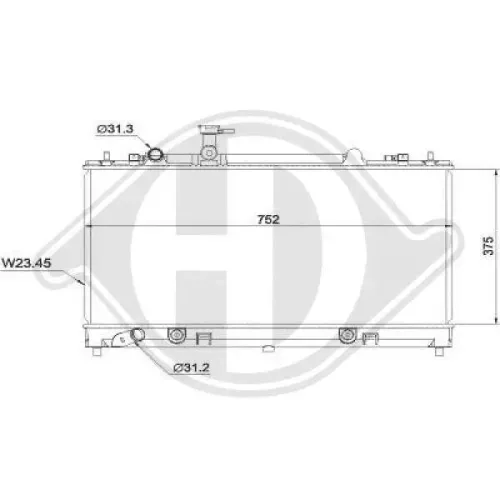 Kühler, Motorkühlung DIEDERICHS DCM3886 Bild Kühler, Motorkühlung DIEDERICHS DCM3886