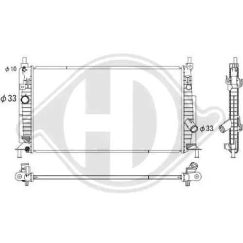 Kühler, Motorkühlung DIEDERICHS DCM3900 Bild Kühler, Motorkühlung DIEDERICHS DCM3900
