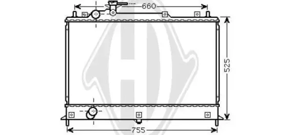 Kühler, Motorkühlung DIEDERICHS DCM2282 Bild Kühler, Motorkühlung DIEDERICHS DCM2282