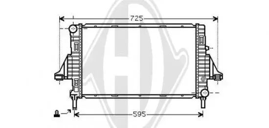 Kühler, Motorkühlung DIEDERICHS DCM2305 Bild Kühler, Motorkühlung DIEDERICHS DCM2305