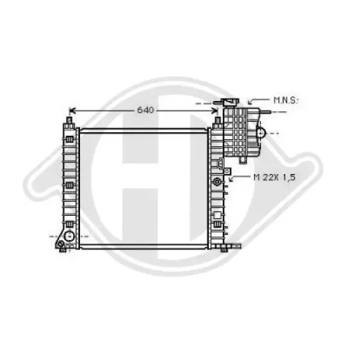 Kühler, Motorkühlung DIEDERICHS DCM2368 Bild Kühler, Motorkühlung DIEDERICHS DCM2368