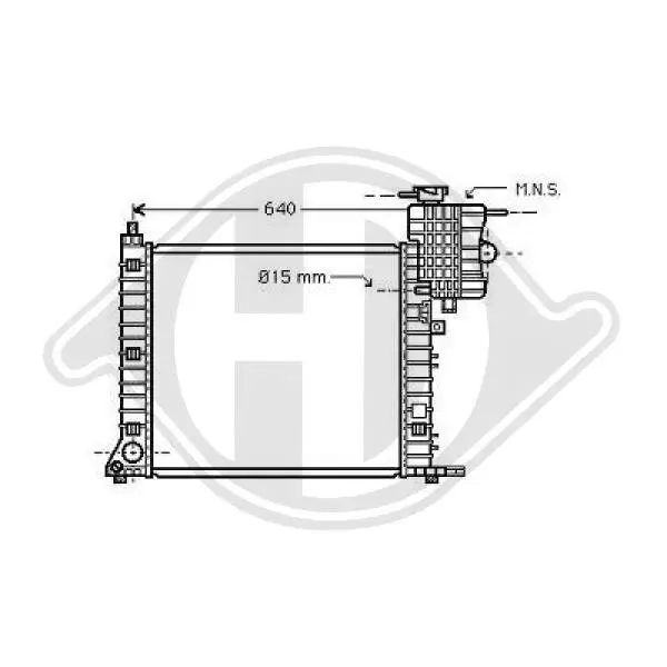 Kühler, Motorkühlung DIEDERICHS DCM2380