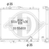 Kühler, Motorkühlung DIEDERICHS DCM2501