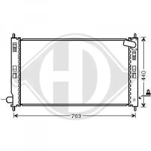 Kühler, Motorkühlung DIEDERICHS DCM2527 Bild Kühler, Motorkühlung DIEDERICHS DCM2527