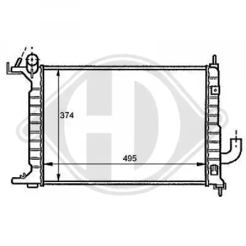 Kühler, Motorkühlung DIEDERICHS DCM3982 Bild Kühler, Motorkühlung DIEDERICHS DCM3982