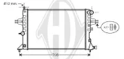 Kühler, Motorkühlung DIEDERICHS DCM2639