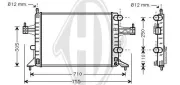 Kühler, Motorkühlung DIEDERICHS DCM2640