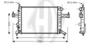 Kühler, Motorkühlung DIEDERICHS DCM2641