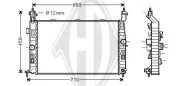 Kühler, Motorkühlung DIEDERICHS DCM2655