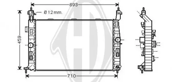 Kühler, Motorkühlung DIEDERICHS DCM2655 Bild Kühler, Motorkühlung DIEDERICHS DCM2655
