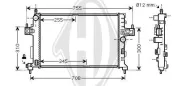 Kühler, Motorkühlung DIEDERICHS DCM2663