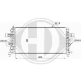 Kühler, Motorkühlung DIEDERICHS DCM2700