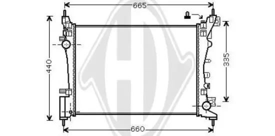 Kühler, Motorkühlung DIEDERICHS DCM2710 Bild Kühler, Motorkühlung DIEDERICHS DCM2710