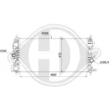 Kühler, Motorkühlung DIEDERICHS DCM2714
