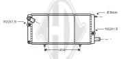 Kühler, Motorkühlung DIEDERICHS DCM2730