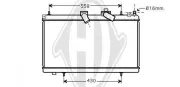 Kühler, Motorkühlung DIEDERICHS DCM2807