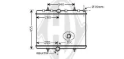 Kühler, Motorkühlung DIEDERICHS DCM2816