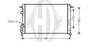 Kühler, Motorkühlung DIEDERICHS DCM2894