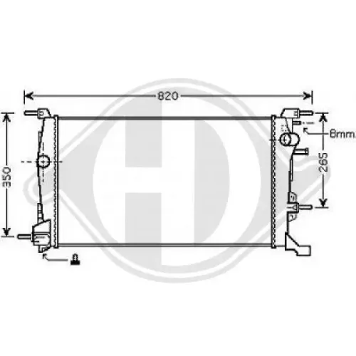 Kühler, Motorkühlung DIEDERICHS DCM2947 Bild Kühler, Motorkühlung DIEDERICHS DCM2947