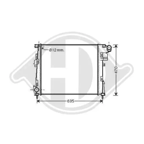 Kühler, Motorkühlung DIEDERICHS DCM2953 Bild Kühler, Motorkühlung DIEDERICHS DCM2953