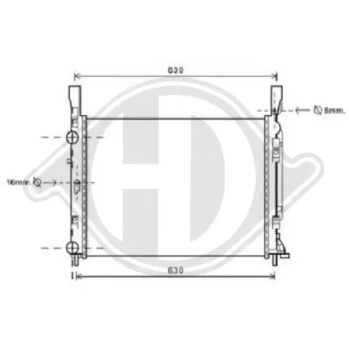 Kühler, Motorkühlung DIEDERICHS DCM2958 Bild Kühler, Motorkühlung DIEDERICHS DCM2958